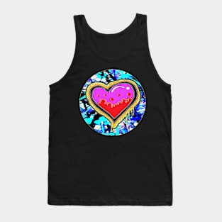 love Heart Art by LowEndGraphics Tank Top